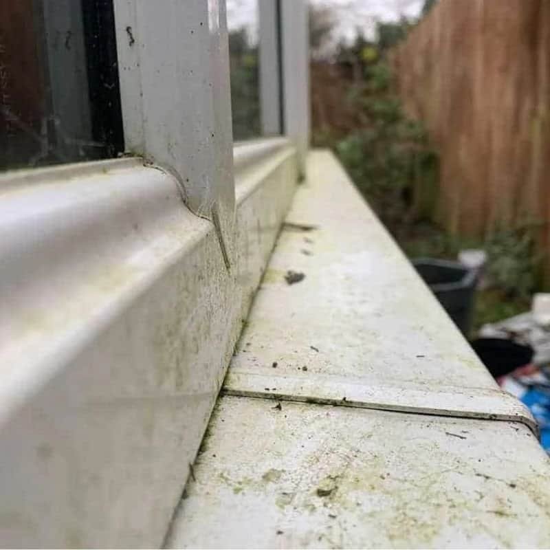 UPVC window frame cleaning service in Northwich