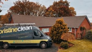 Autumn exterior cleaning checklist for a Cheshire home — gutters, roof and driveway